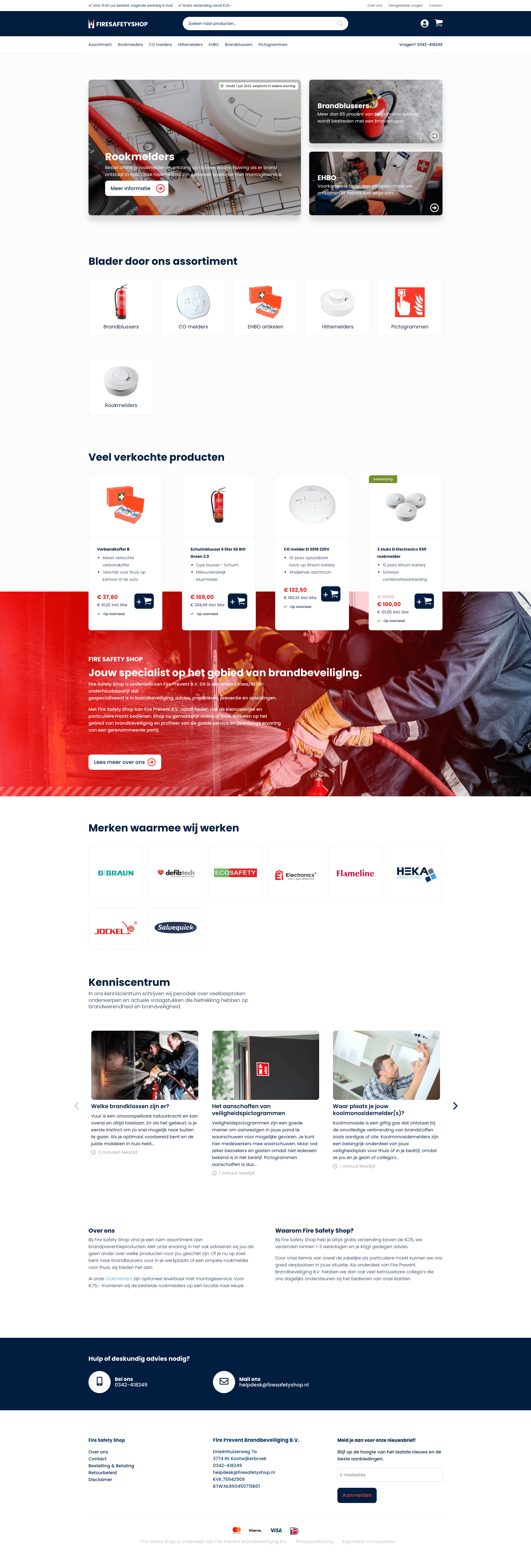 Voorbeeld van een webshop die we in eigen huis bouwden