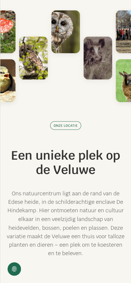 Mobiele checkout Natuurcentrum de Ginkel